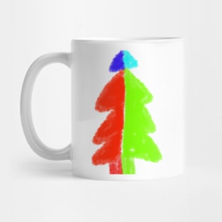 red green christmas tree file Mug